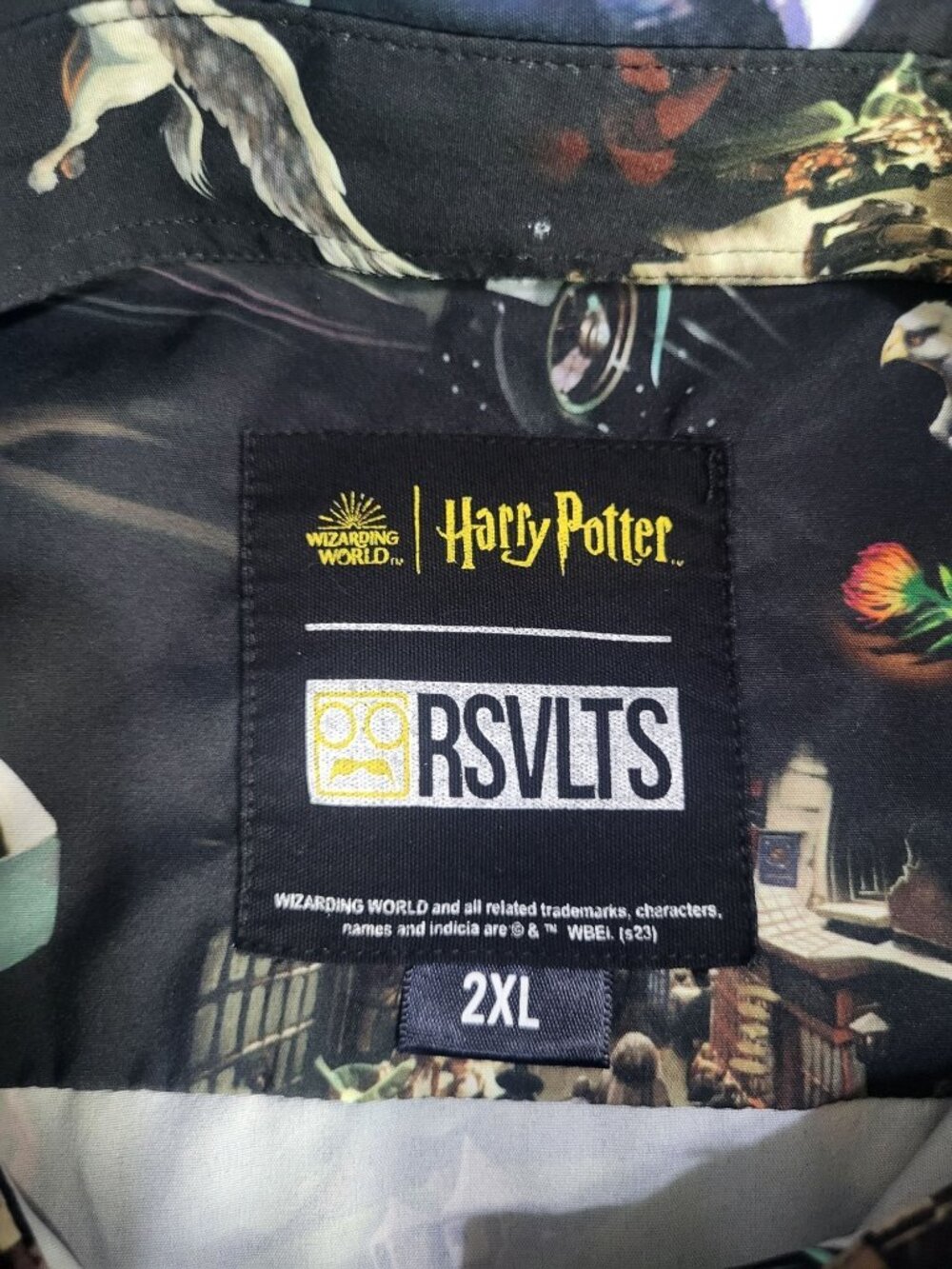 RSVLTS Harry Potter “Yer A Wizard, Harry” Mens XXL Button Up Shirt Kunuflex - Picture 5 of 7